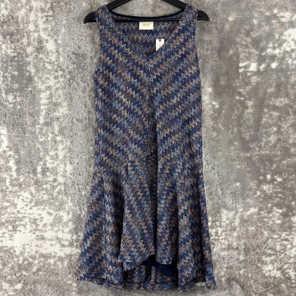 NEW Maeve Size XS V Neck Midi Flared‎ Dress Colorful Sleeveless Pullover NWT